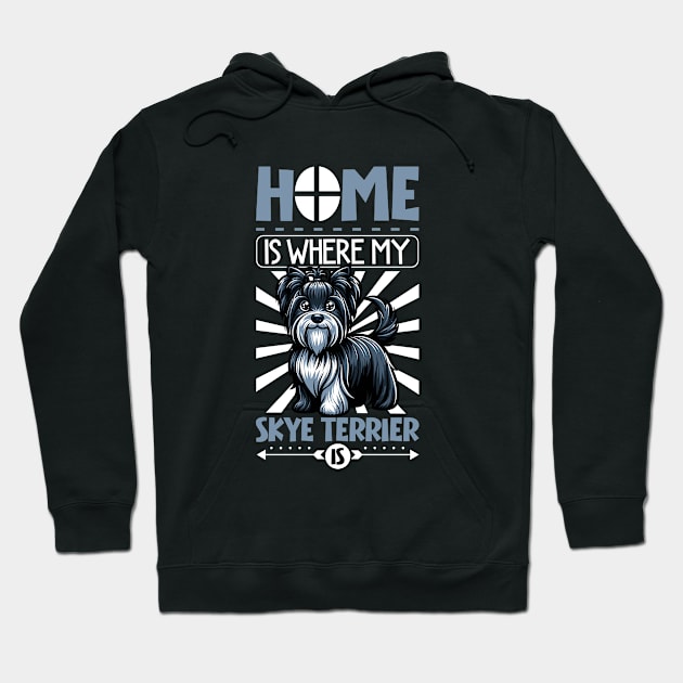 Home is with my Skye Terrier Hoodie by Modern Medieval Design